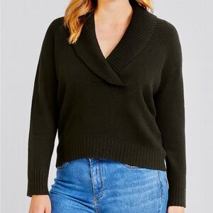Design History Black Cowl Neck Cashmere Sweater - Sz M